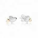 Pendientes Pandora plata 925 y oro 14k