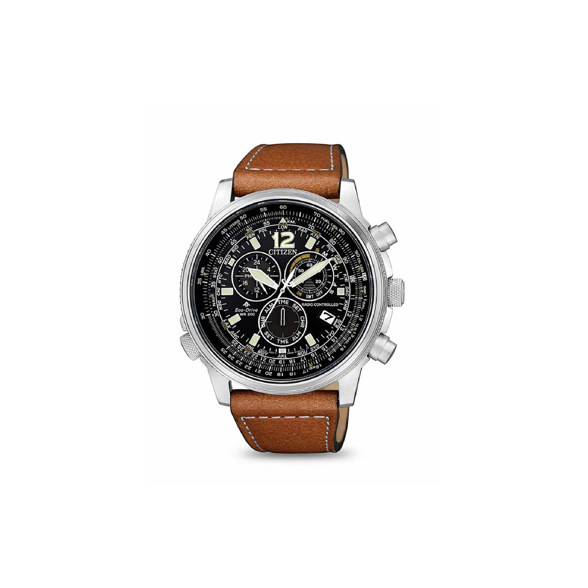 Reloj Citizen Crono Pilot acero EcoDrive