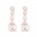 Pendientes Luxenter Vianath plata rosa 925