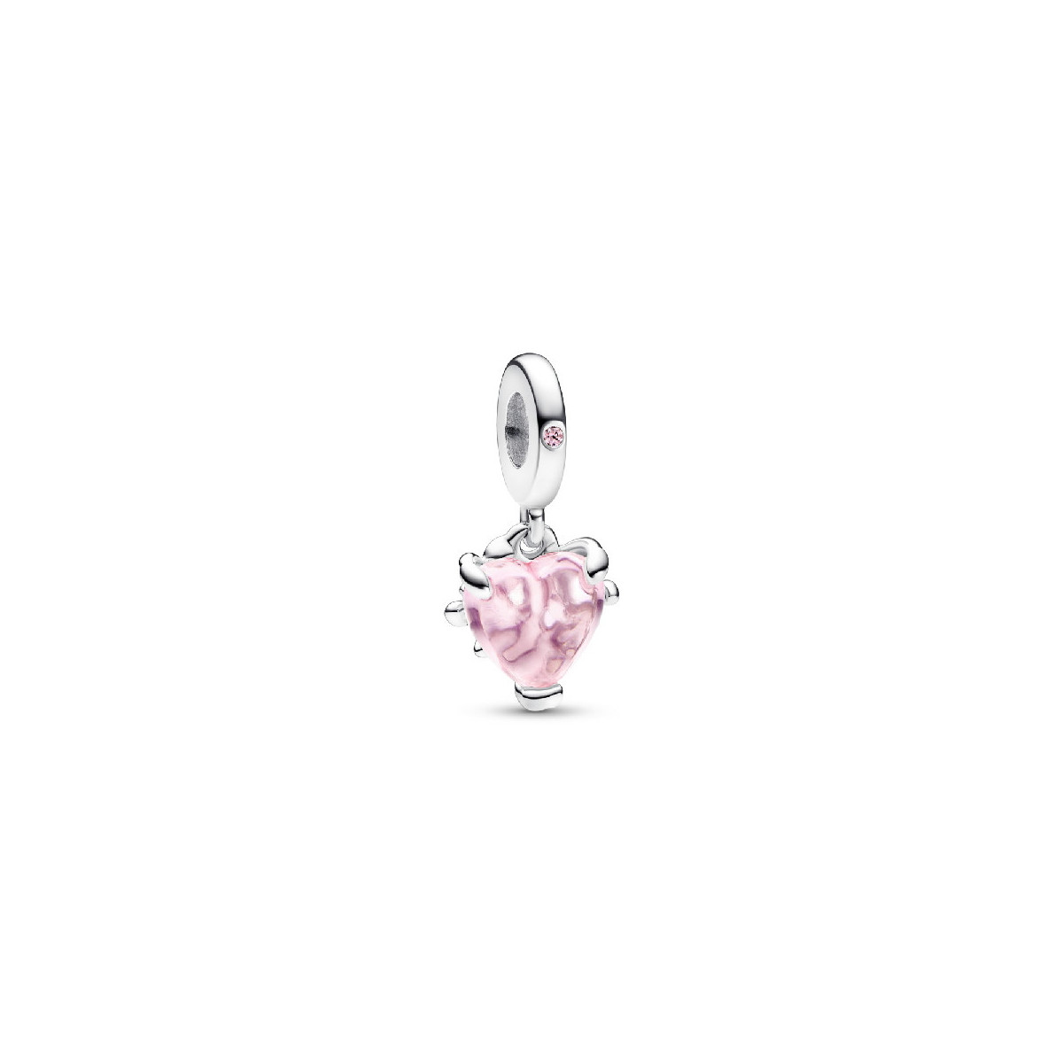 Abalorio Pandora plata 925 Colgante Árbol de la Familia y Corazón Rosa