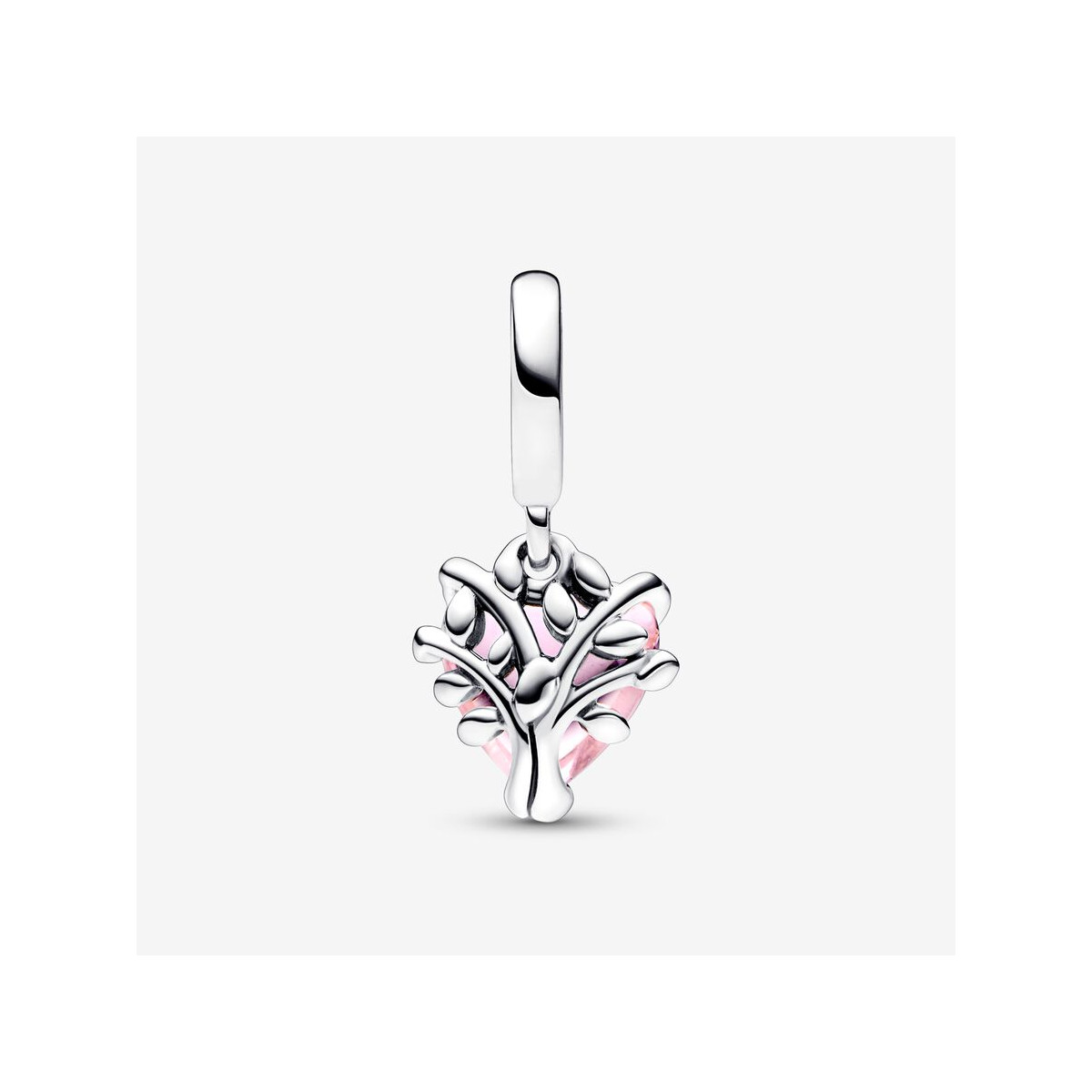 Abalorio Pandora plata 925 Colgante Árbol de la Familia y Corazón Rosa