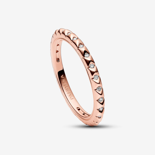 Anillo Pandora ME Pirámides Rosa talla 50