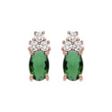 Pendientes Luxenter Garma plata rosa 925.