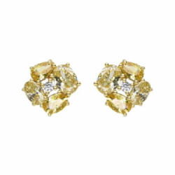 Pendientes Luxenter Ilsah plata 925 bañada en oro amarillo