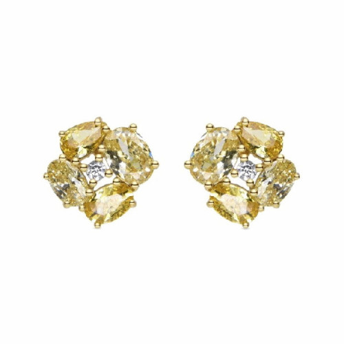 Pendientes Luxenter Ilsah plata 925 bañada en oro amarillo