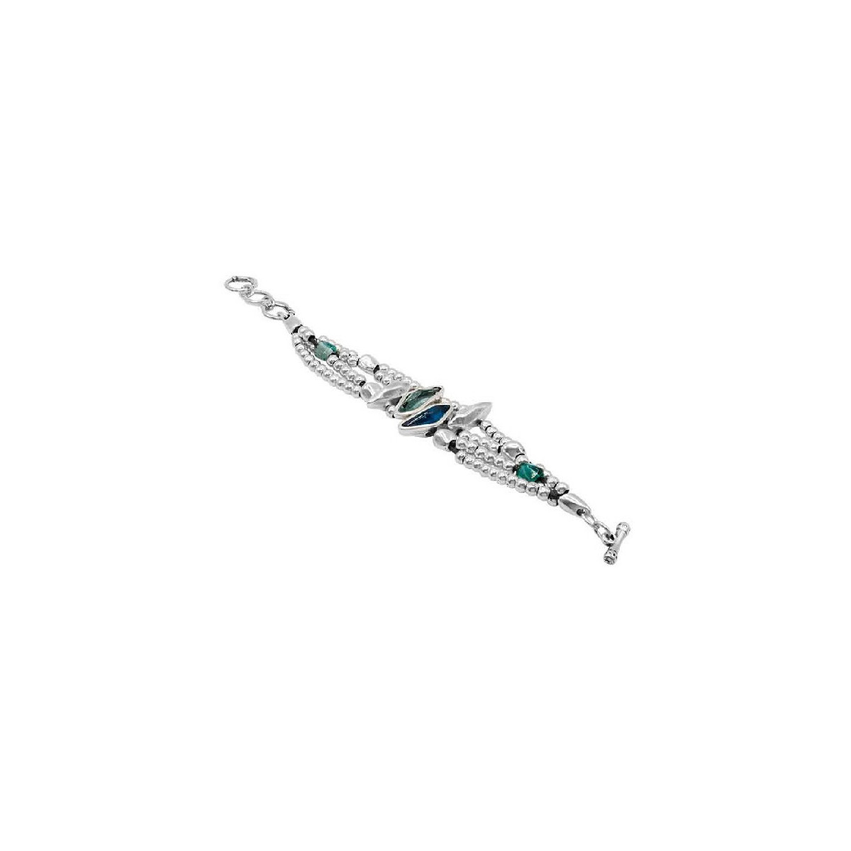 Pulsera Ciclón Tatrás con cristales de murano azul