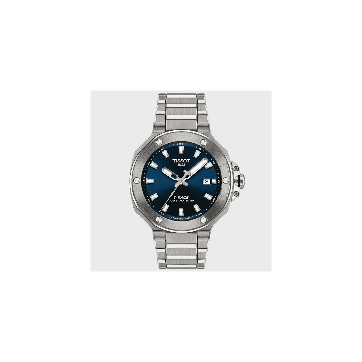 Reloj Tissot T-Race Powermatic 80 41mm esfera azul