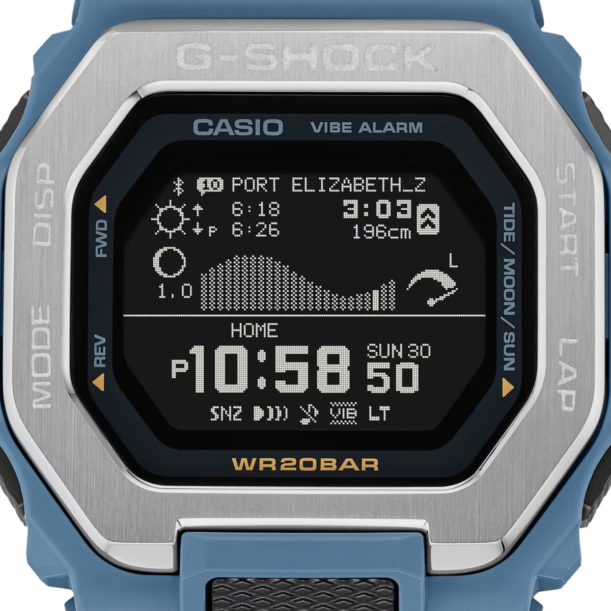 Reloj Casio G-Shock G-Lide serie GBX-100 azul