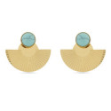 Pendientes Luxenter Akya acero dorado