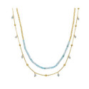 Collar Luxenter Akyal acero dorado