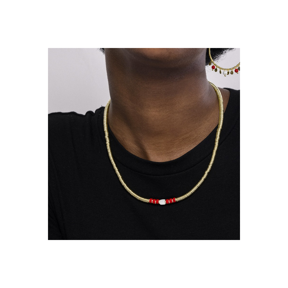 Collar Luxenter Sumuna acero dorado