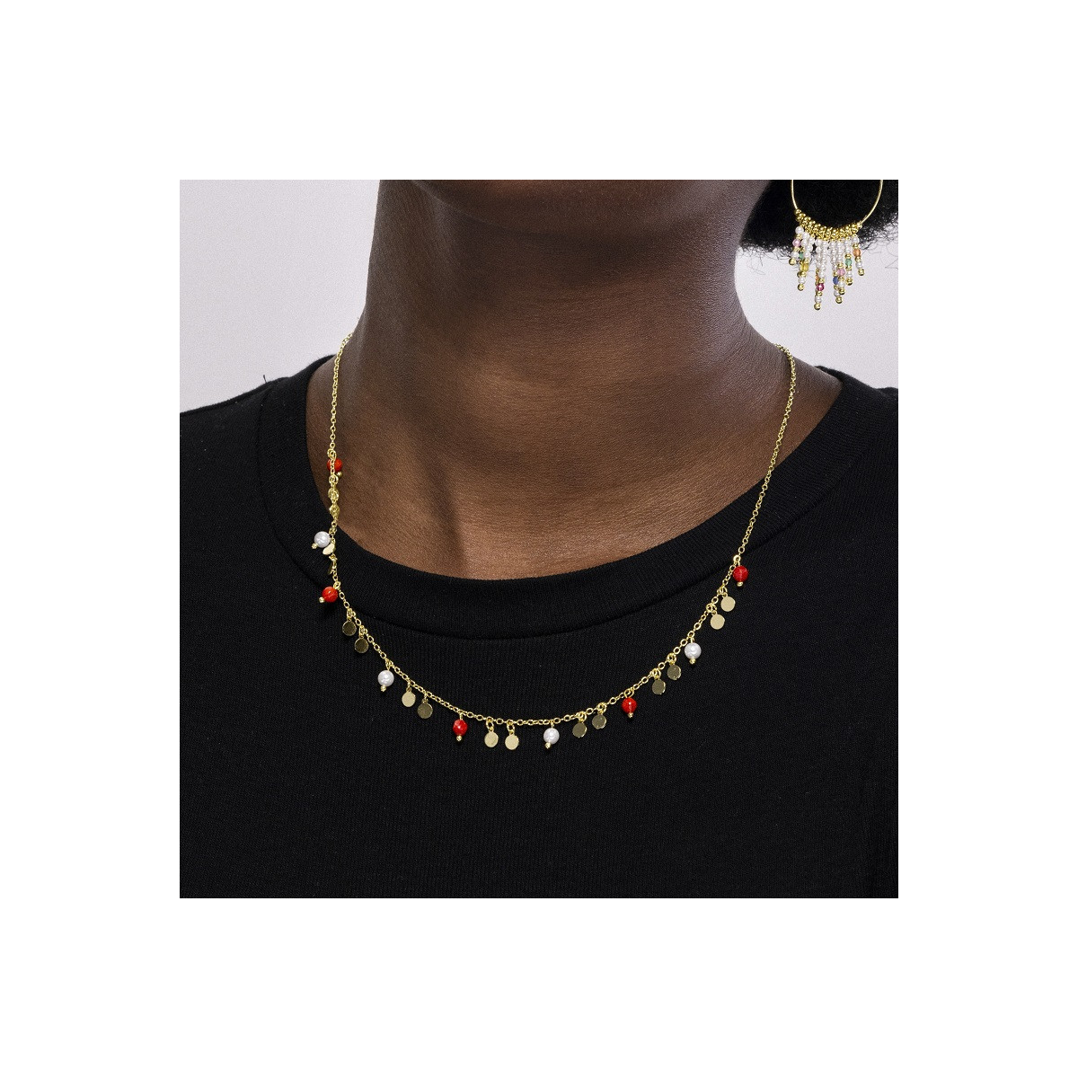 Collar Luxenter Dilna acero dorado