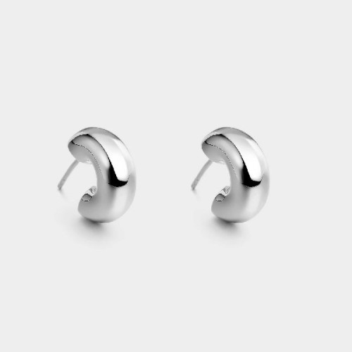 Pendientes Itemporality Bold abiertos plata 925