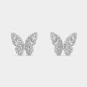 Pendientes Itemporality Mariposa plata 925