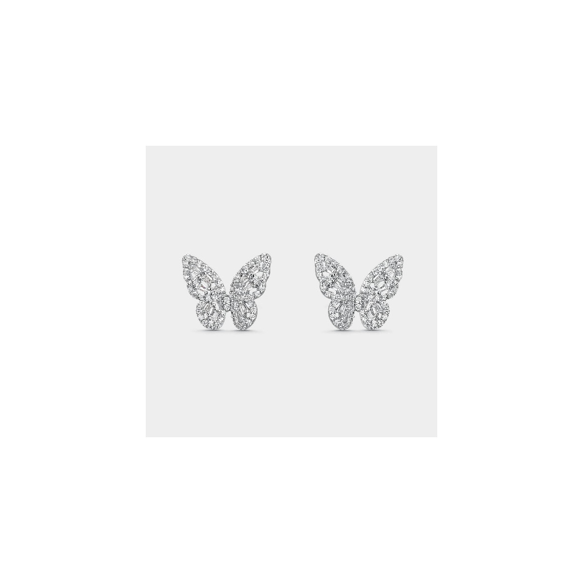 Pendientes Itemporality Mariposa plata 925