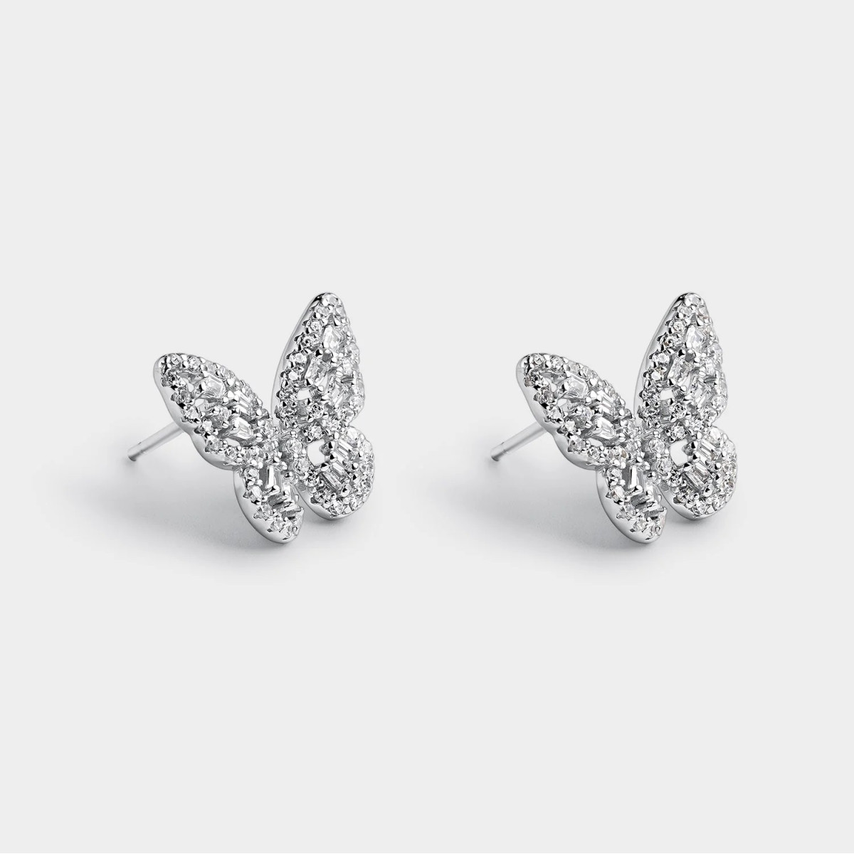 Pendientes Itemporality Mariposa plata 925