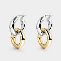 Pendientes Itemporality aros enlazados plata 925