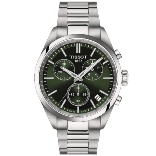 Reloj Tissot PR100 Chronograph 40mm esfera verde