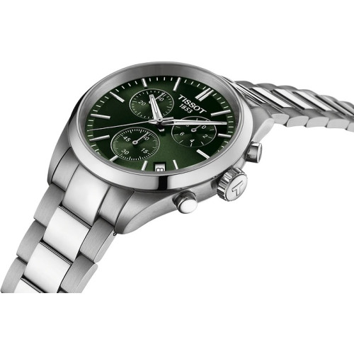 Reloj Tissot PR100 Chronograph 40mm esfera verde