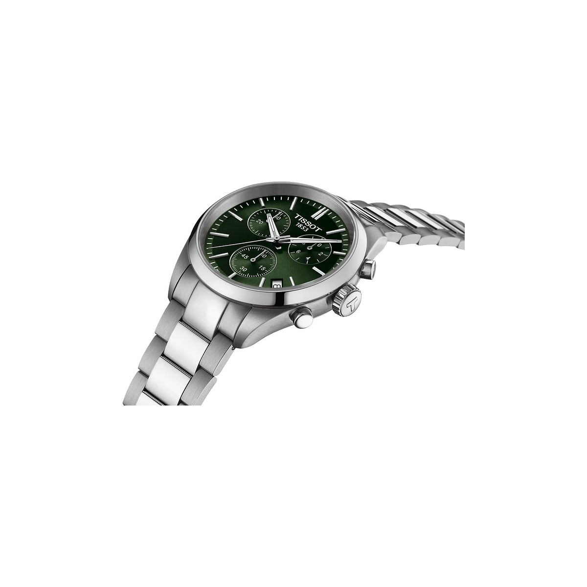 Reloj Tissot PR100 Chronograph 40mm esfera verde