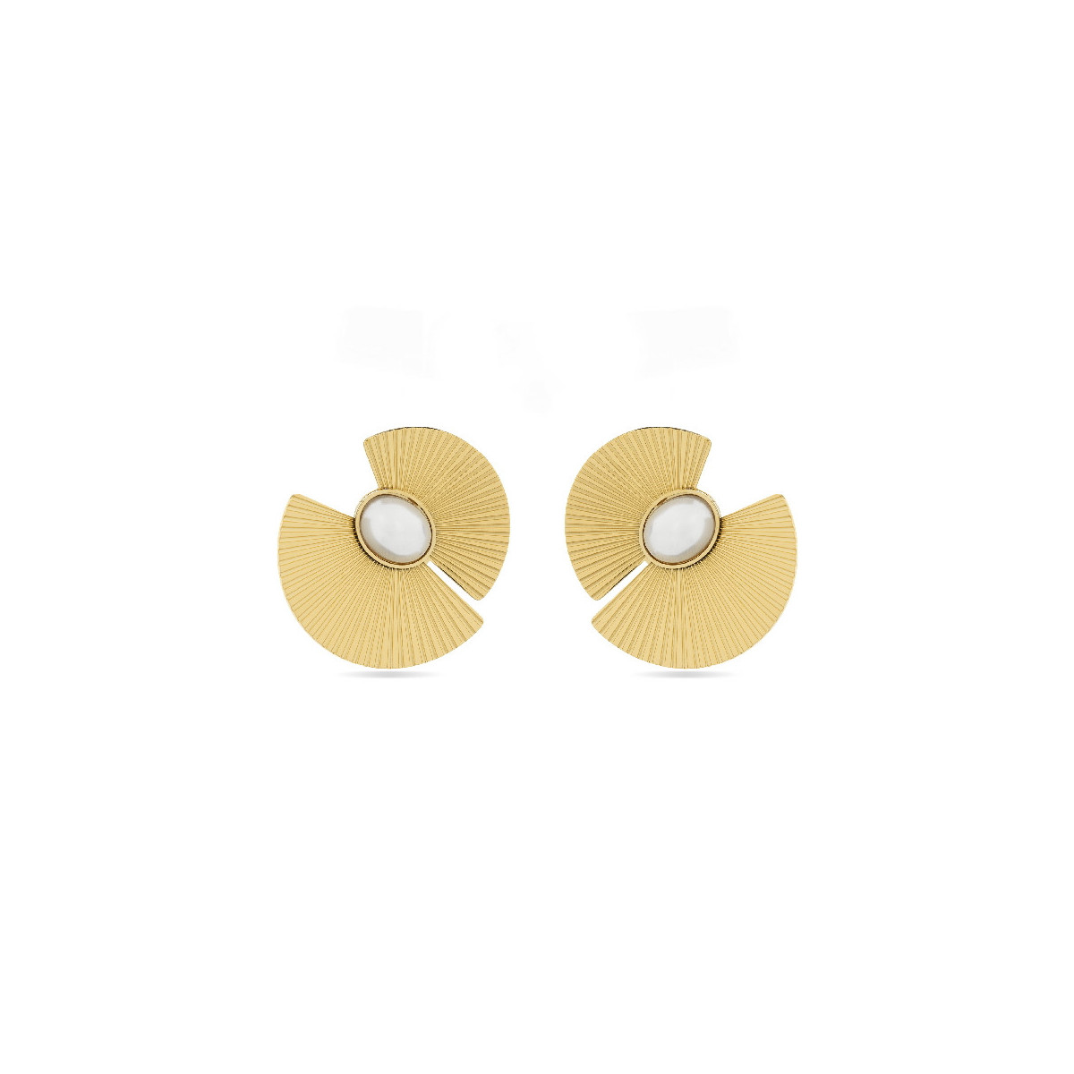 Pendientes Luxenter Lessa Acero Dorado