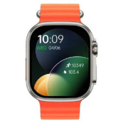 Reloj Radiant Smartwatch Hollywood Unisex correa naranja