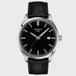 Reloj Tissot PR 100 esfera negra y correa para hombre