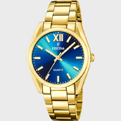 Reloj Festina Mademoiselle para mujer esfera azul metálico