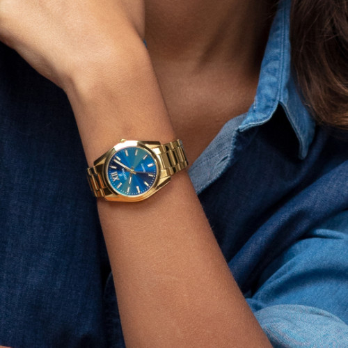 Reloj Festina Mademoiselle para mujer esfera azul metálico