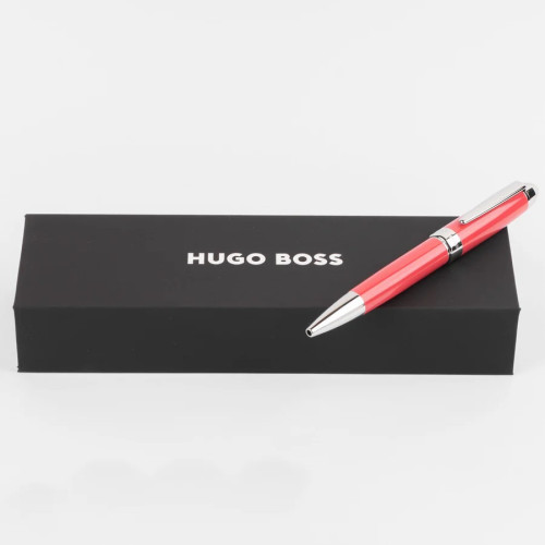 Bolígrafo Hugo Boss Icon Coral/Chrome