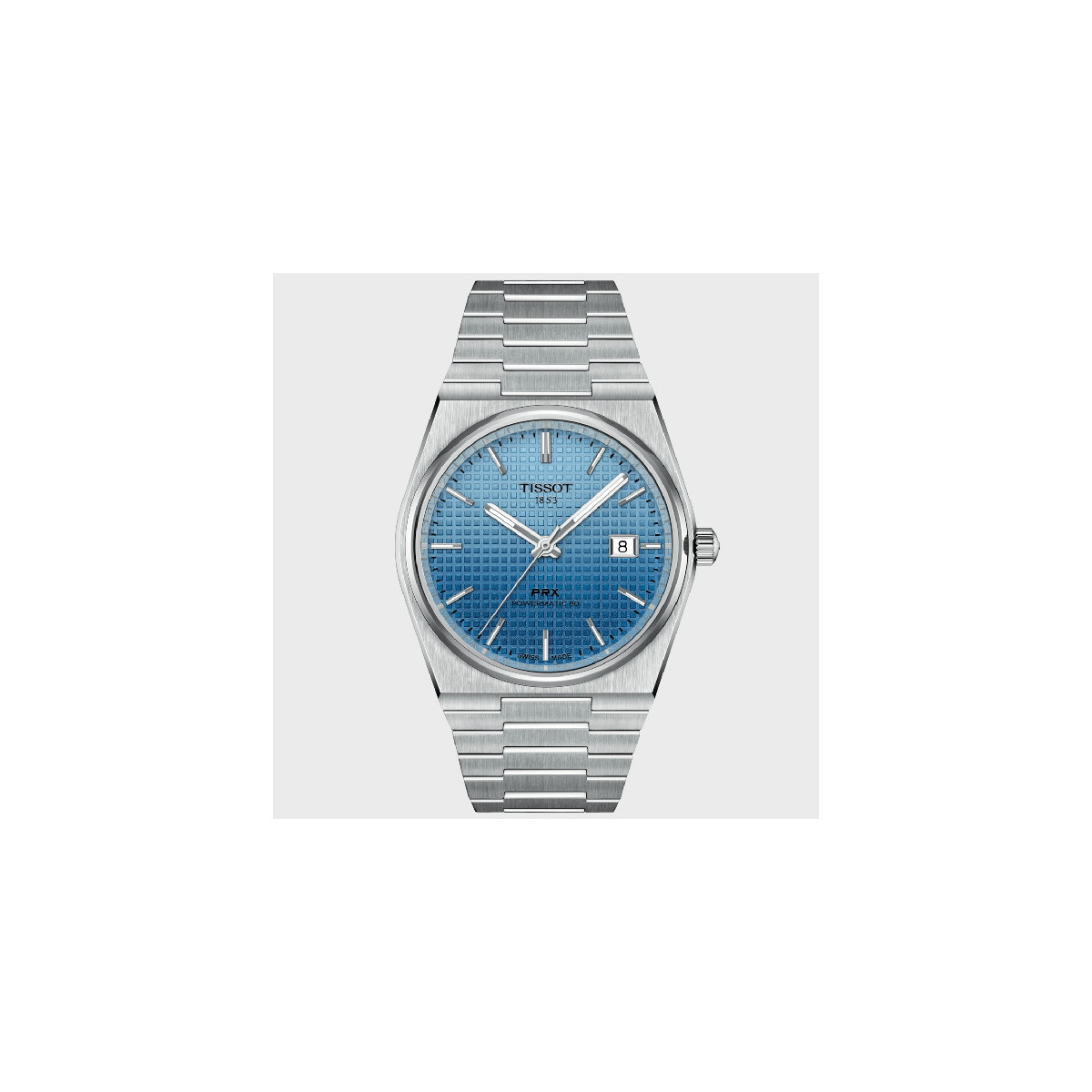 Reloj Tissot PRX Powematic 80 Cameleon azul degradado para hombre