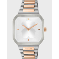 Reloj Tous D-Bear para mujer de acero bicolor rosa