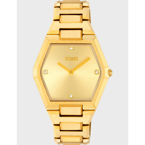 Reloj Tous Karat de acero dorado