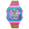 Reloj Tous D-Bear digital con brazalete de acero acabado iridiscente