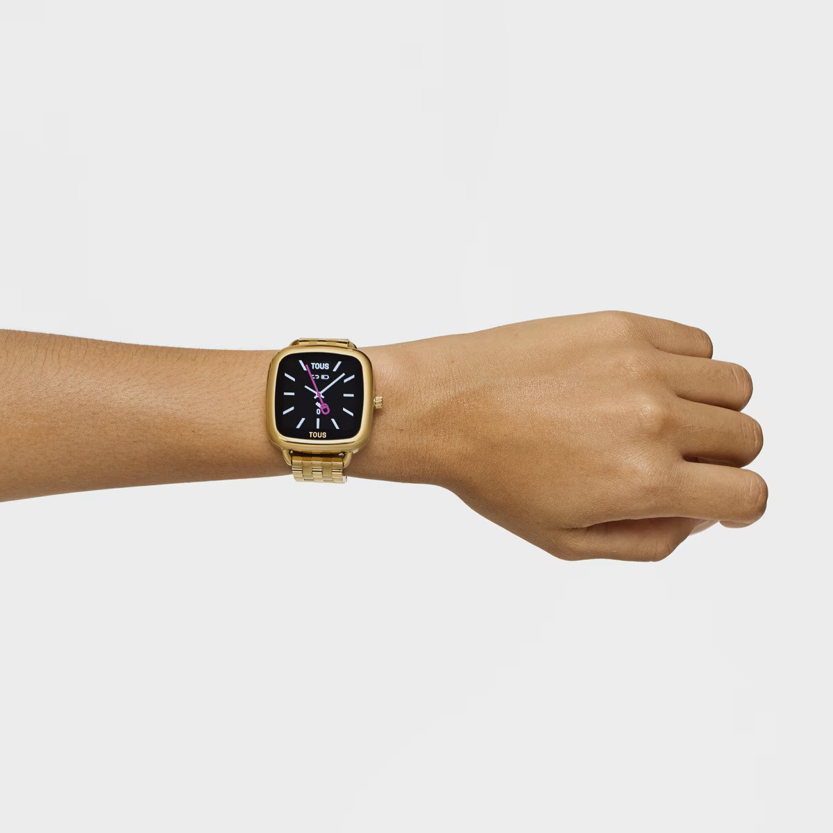 Reloj Tous smartwatch con brazalete de acero IPG dorado D-Connect