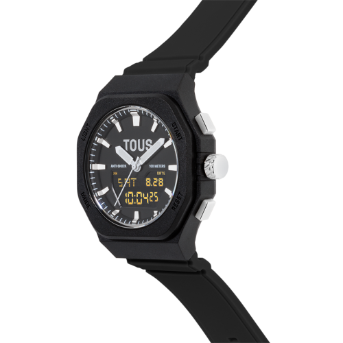 Reloj Tous Bet AnaDigi silicona negra unisex