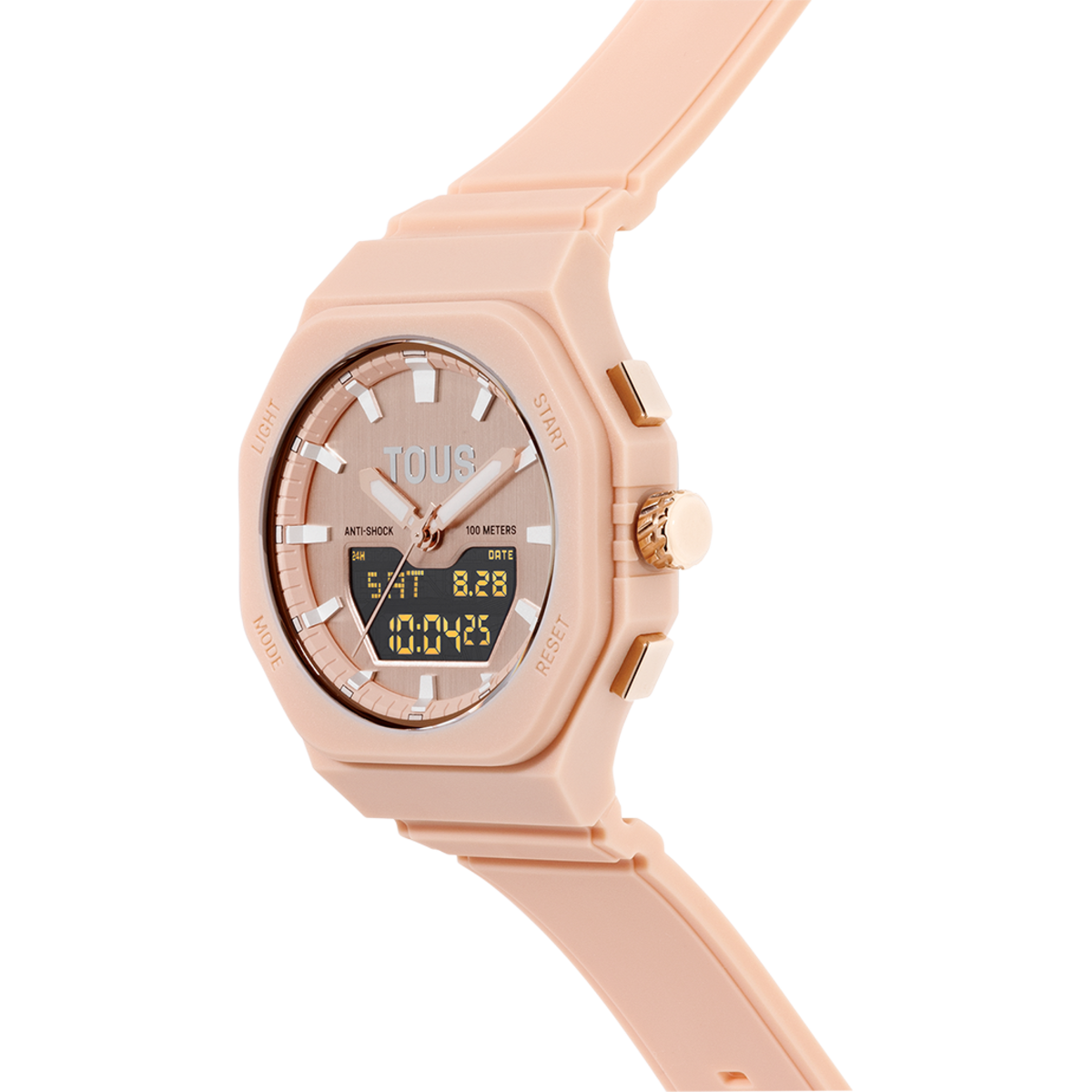 Reloj Tous Bet AnaDigi silicona nudé unisex