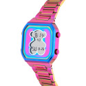 Reloj Tous D-Bear digital con brazalete de acero acabado iridiscente