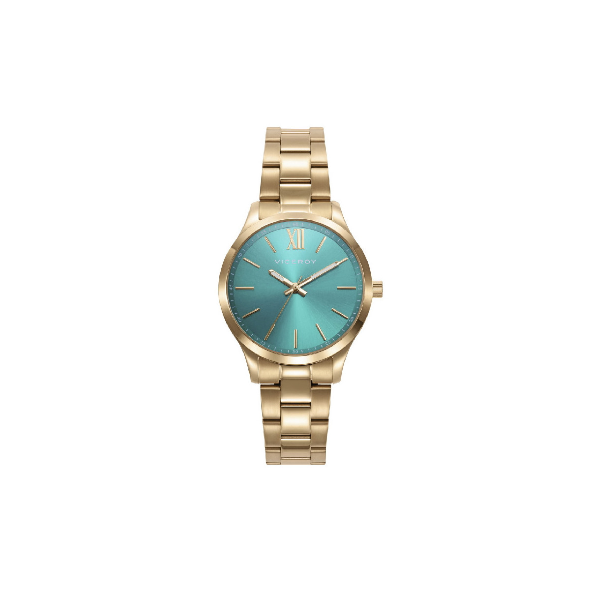 Reloj Viceroy Grand IP dorado con esfera verde para mujer