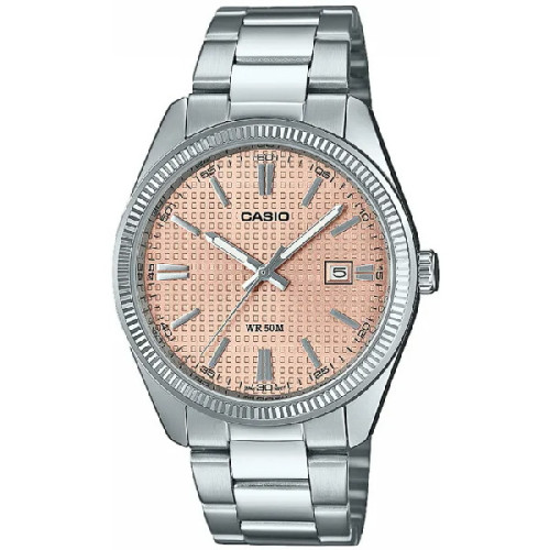 Reloj Casio Collection Unisex esfera salmón