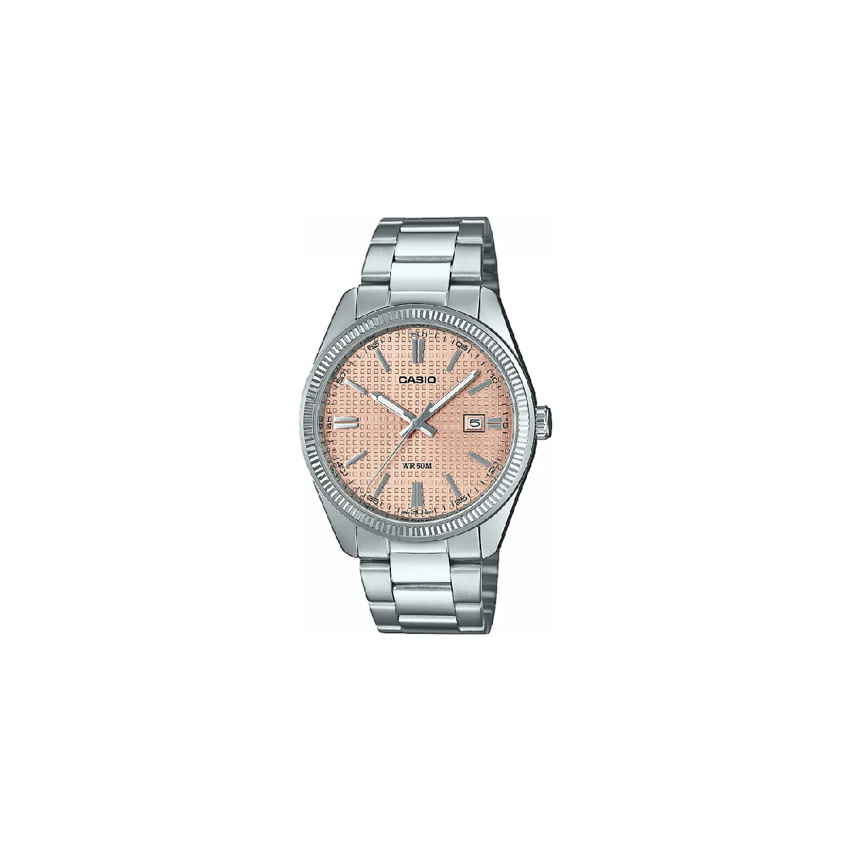 Reloj Casio Collection Unisex esfera salmón