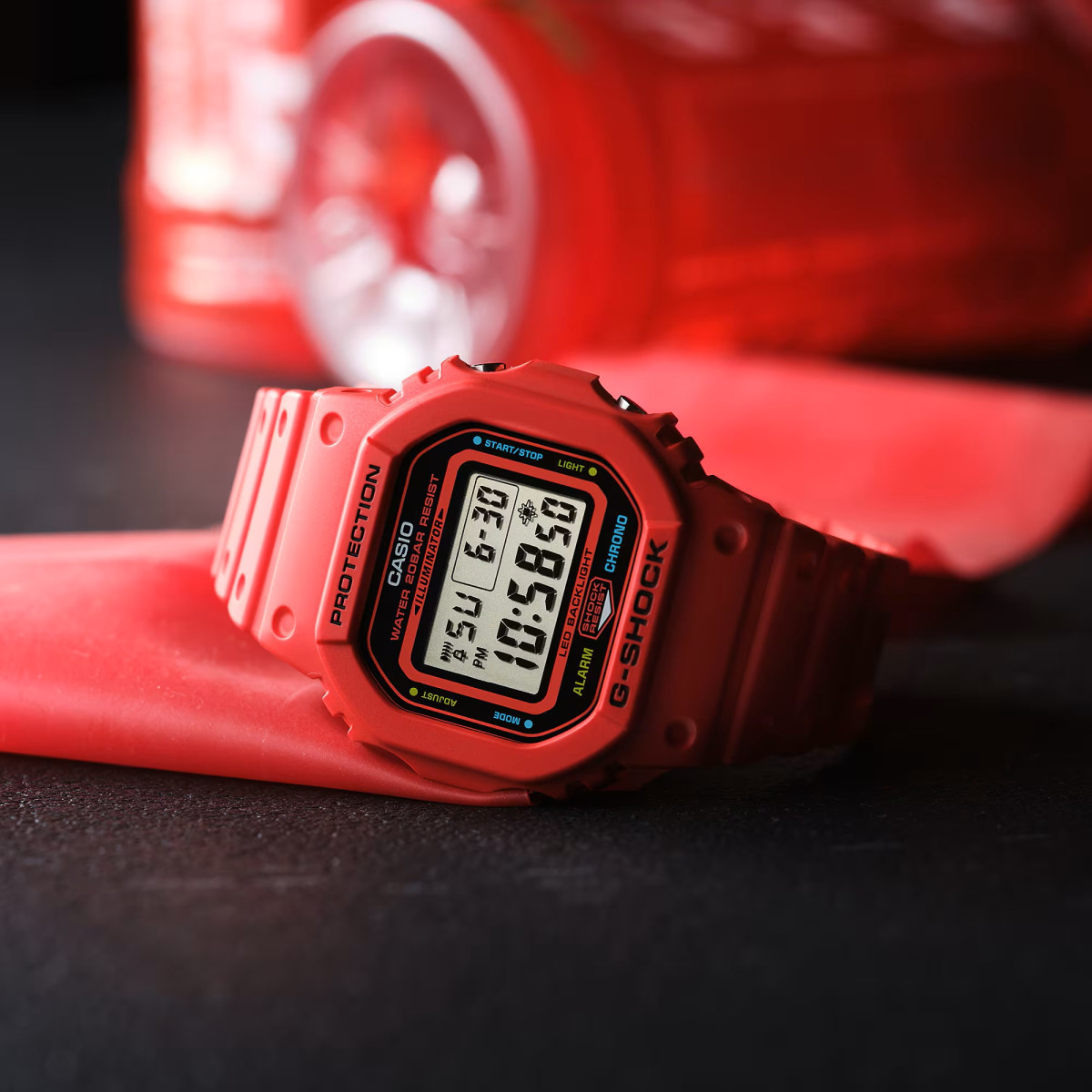 Reloj Casio G-Shock Origen resina roja