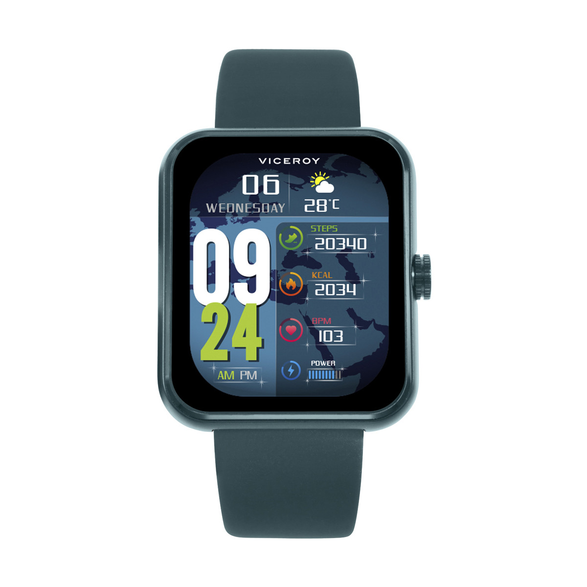 Reloj Viceroy Smart Pro Unisex de aluminio anonizado verde