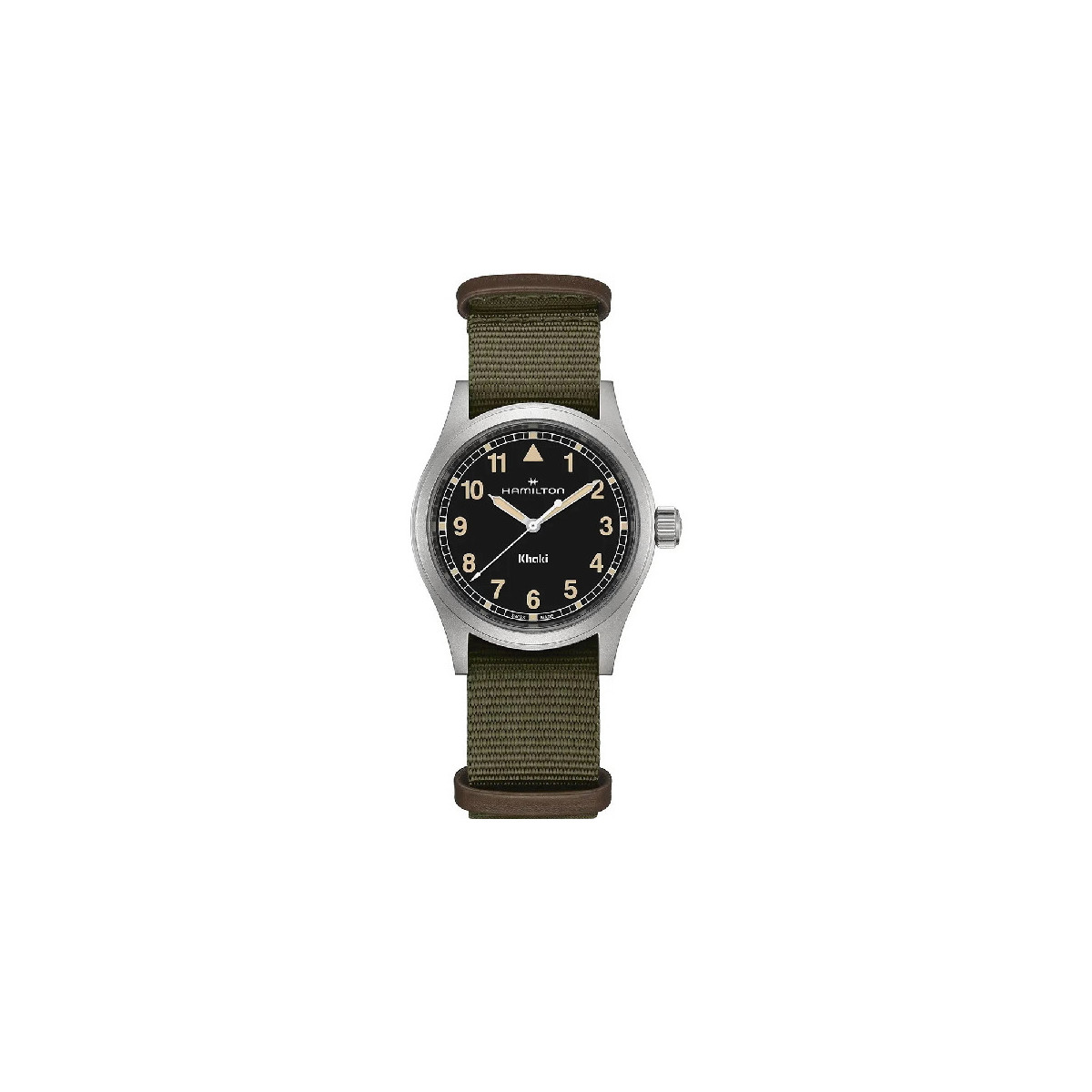 Reloj Hamilton Khaki Field Quartz 38mm esfera negra