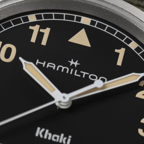 Reloj Hamilton Khaki Field Quartz 38mm esfera negra