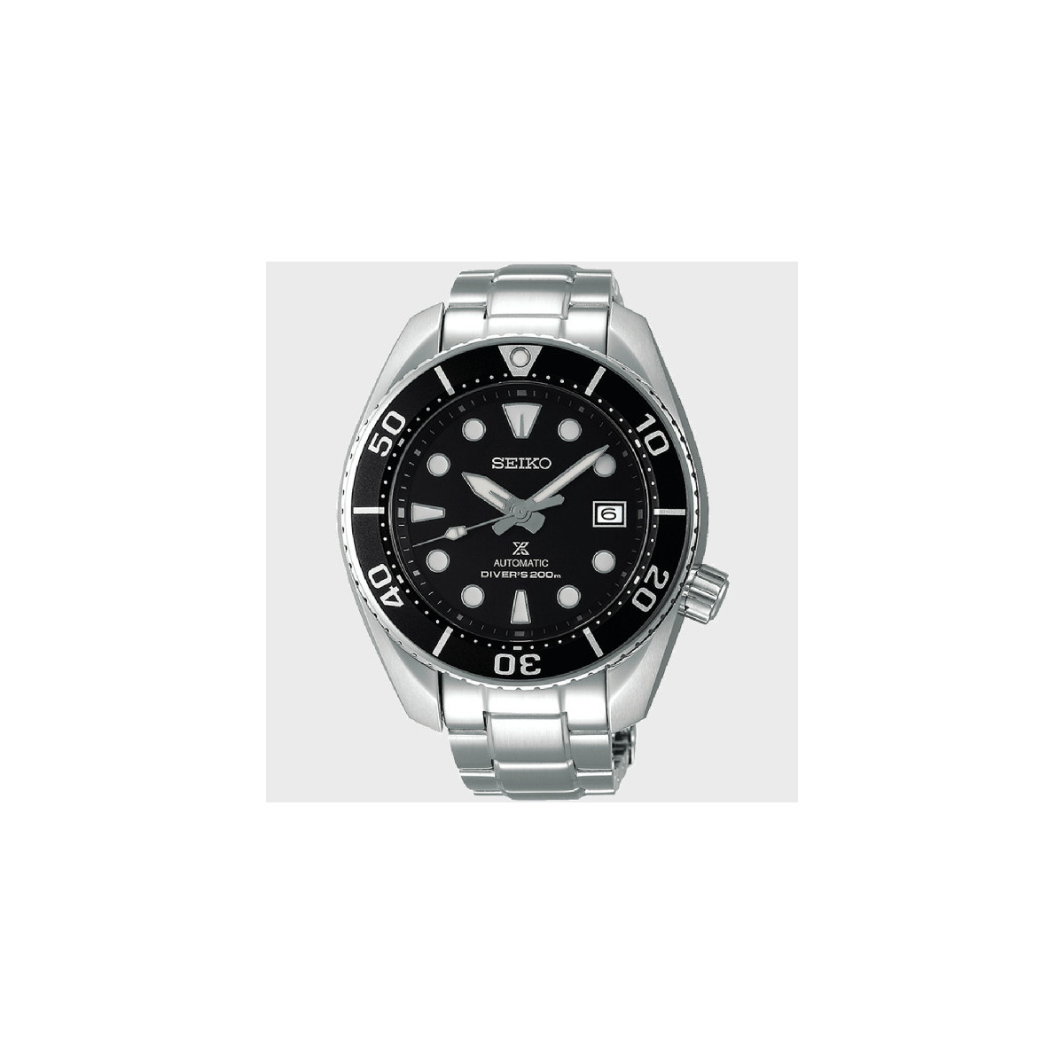 Reloj Seiko Prospex Diver's Sumo Automático 6R esfera negra