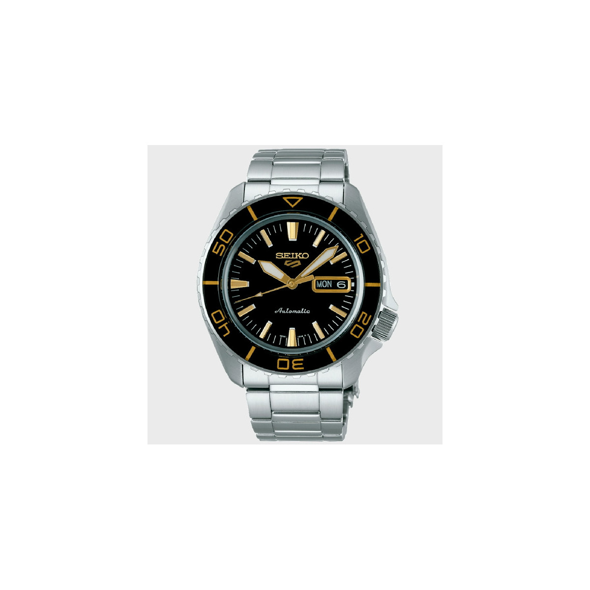 Reloj Seiko 5 Automatic esfera y bisel negro