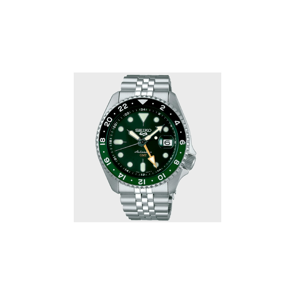 Seiko 5 Sports Style GMTverde para hombre