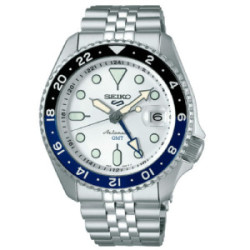 Seiko 5 Sports Style GMT esfera gris para hombre