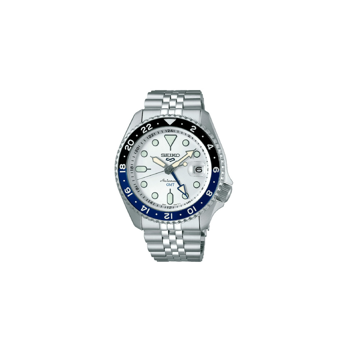 Seiko 5 Sports Style GMT esfera gris para hombre